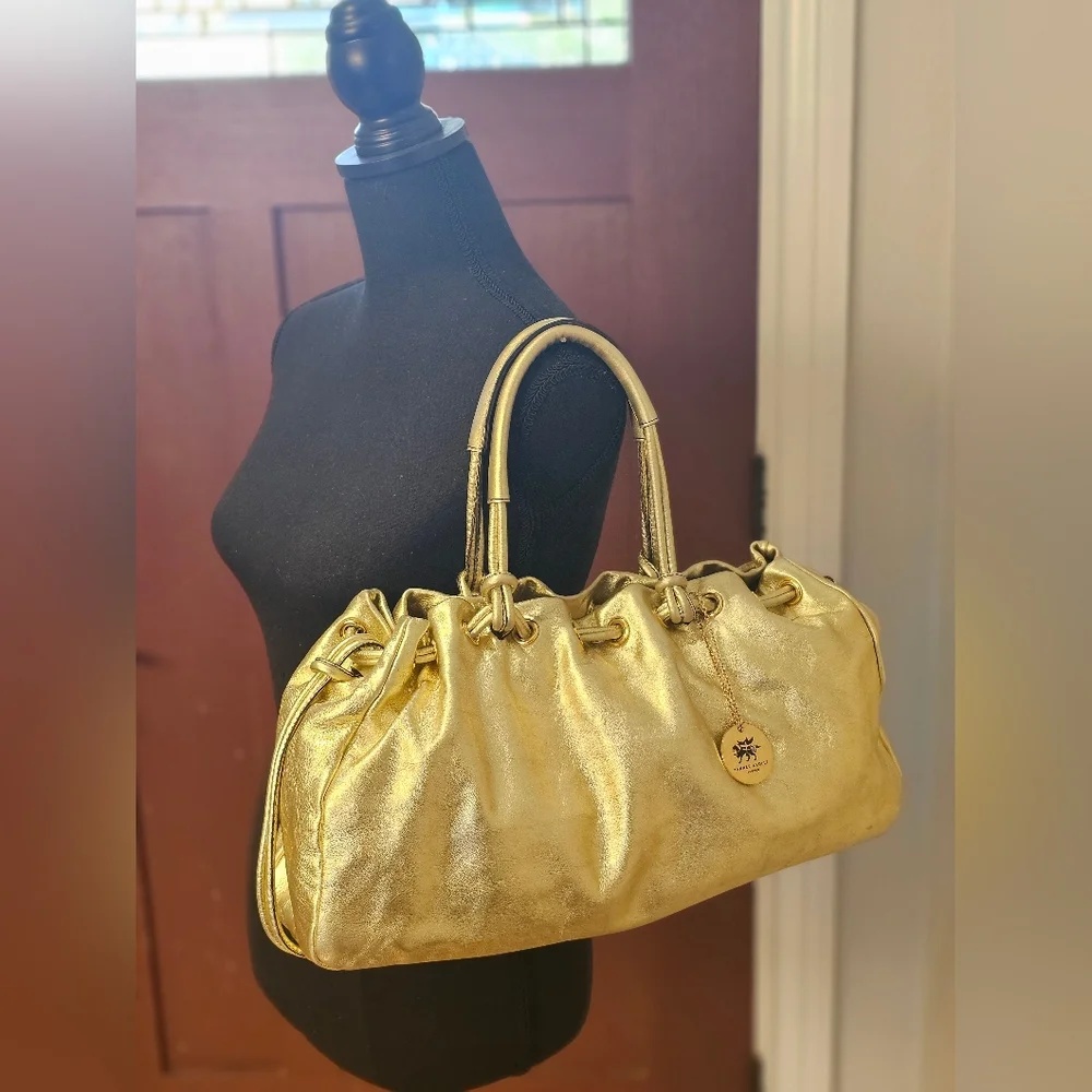 Tanner Krolle Gold Shoulder Bag - Picture 9 of 10